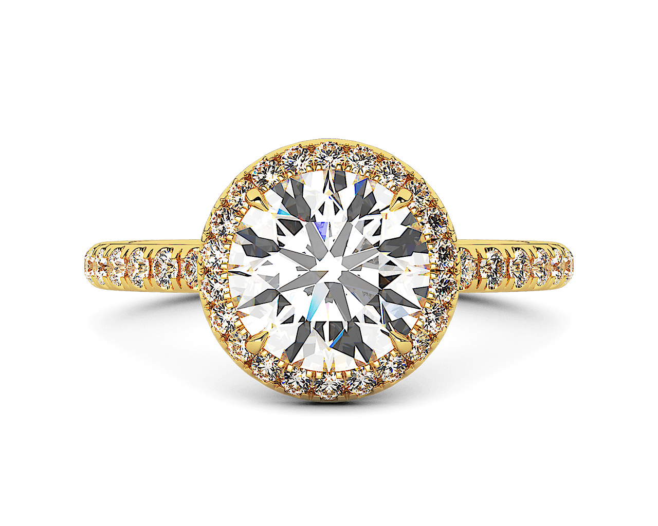 The Emilya Halo Engagement Ring
