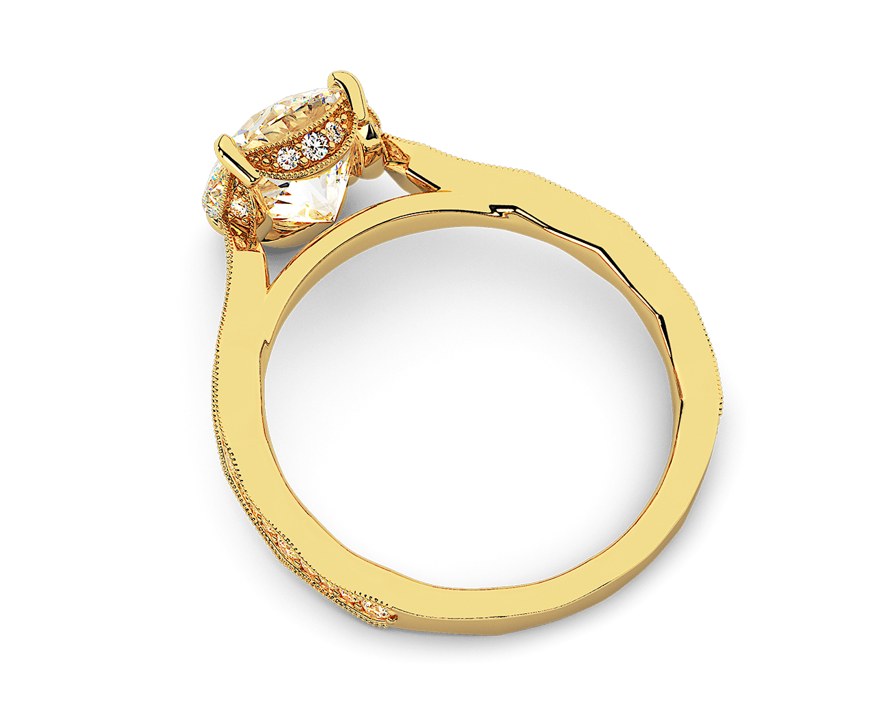 The Laurel Pave Solitaire