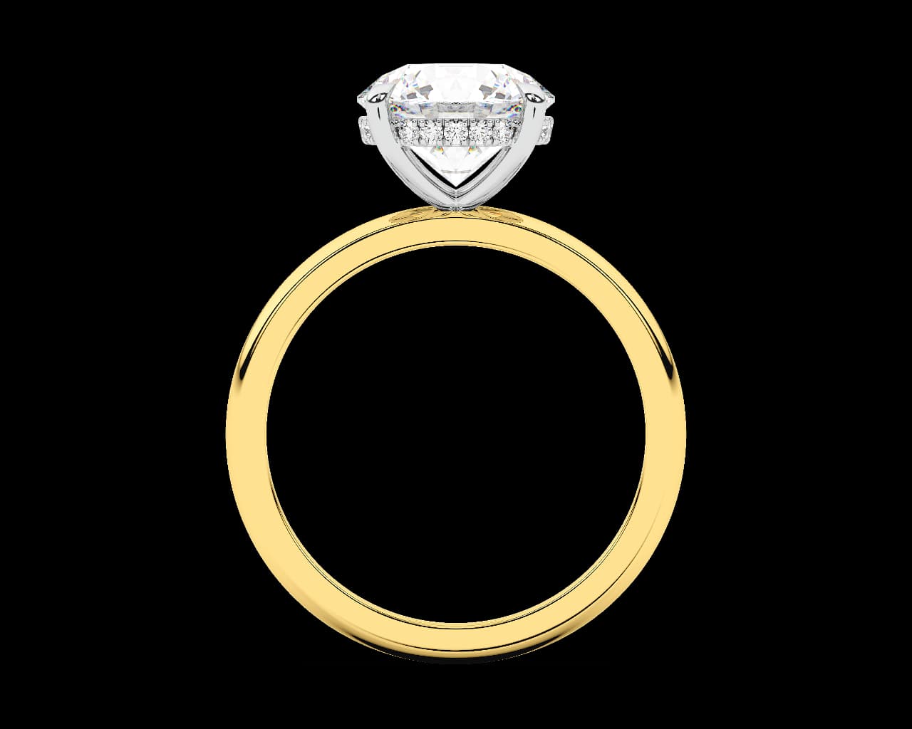 The Geneve Soltaire with Hidden Halo