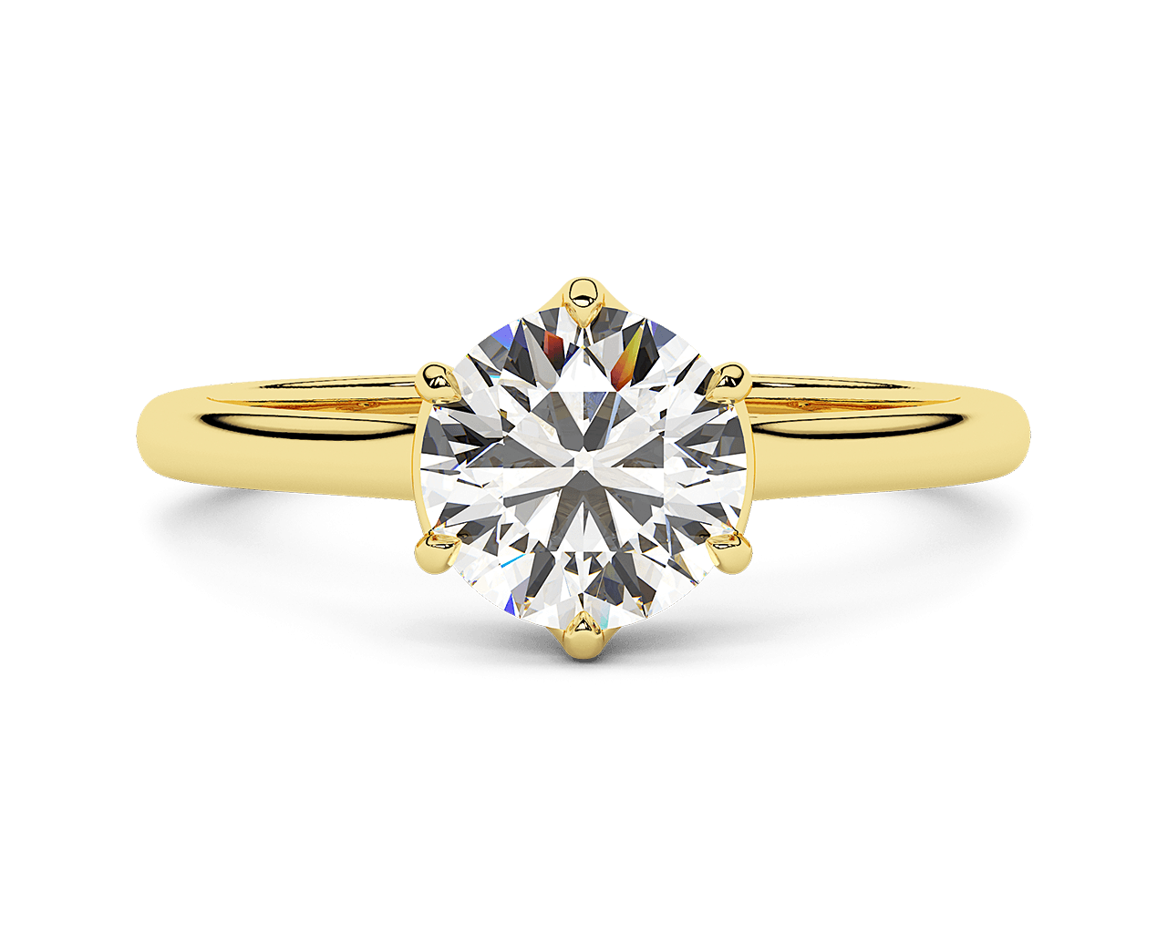 The Liana Six Prong Solitaire