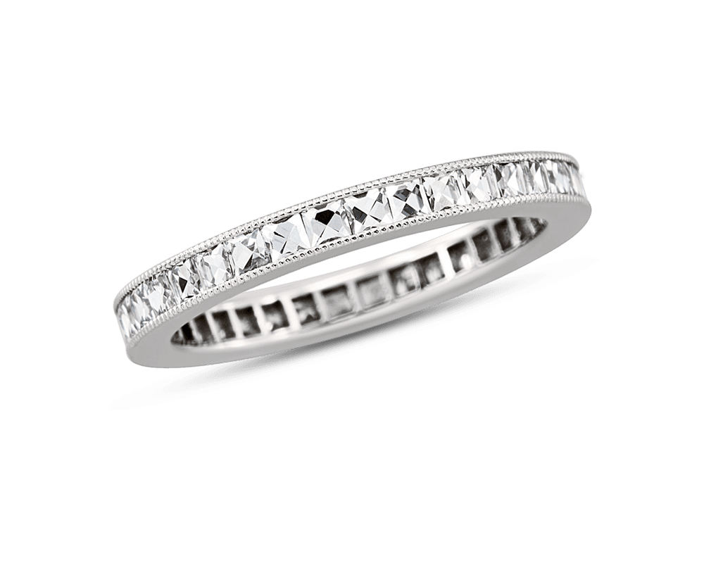 Vintage French Cut Diamond Eternity Band